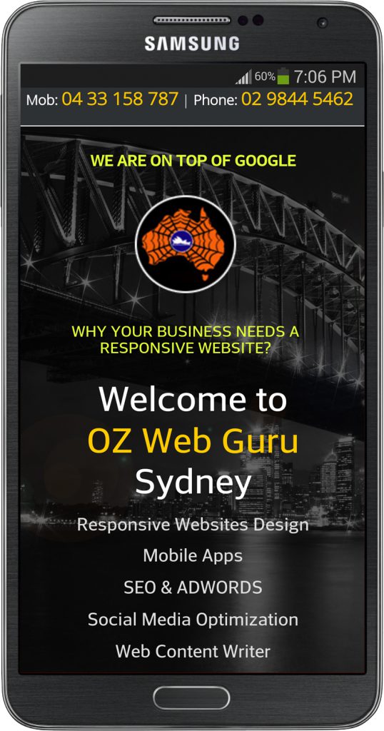 ozwebguru mobile responsive